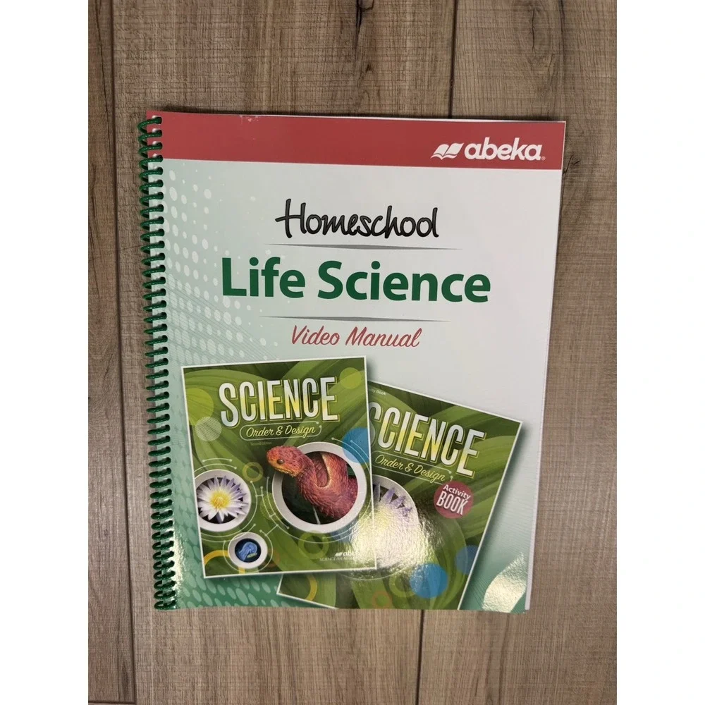 Abeka 7 7th grade Science Order & Design Life Science Video Manual NEW